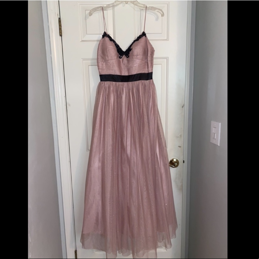 Gorgeous glittery pink prom dress